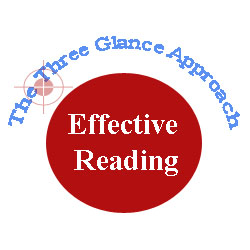 Three glance approach to effective reading