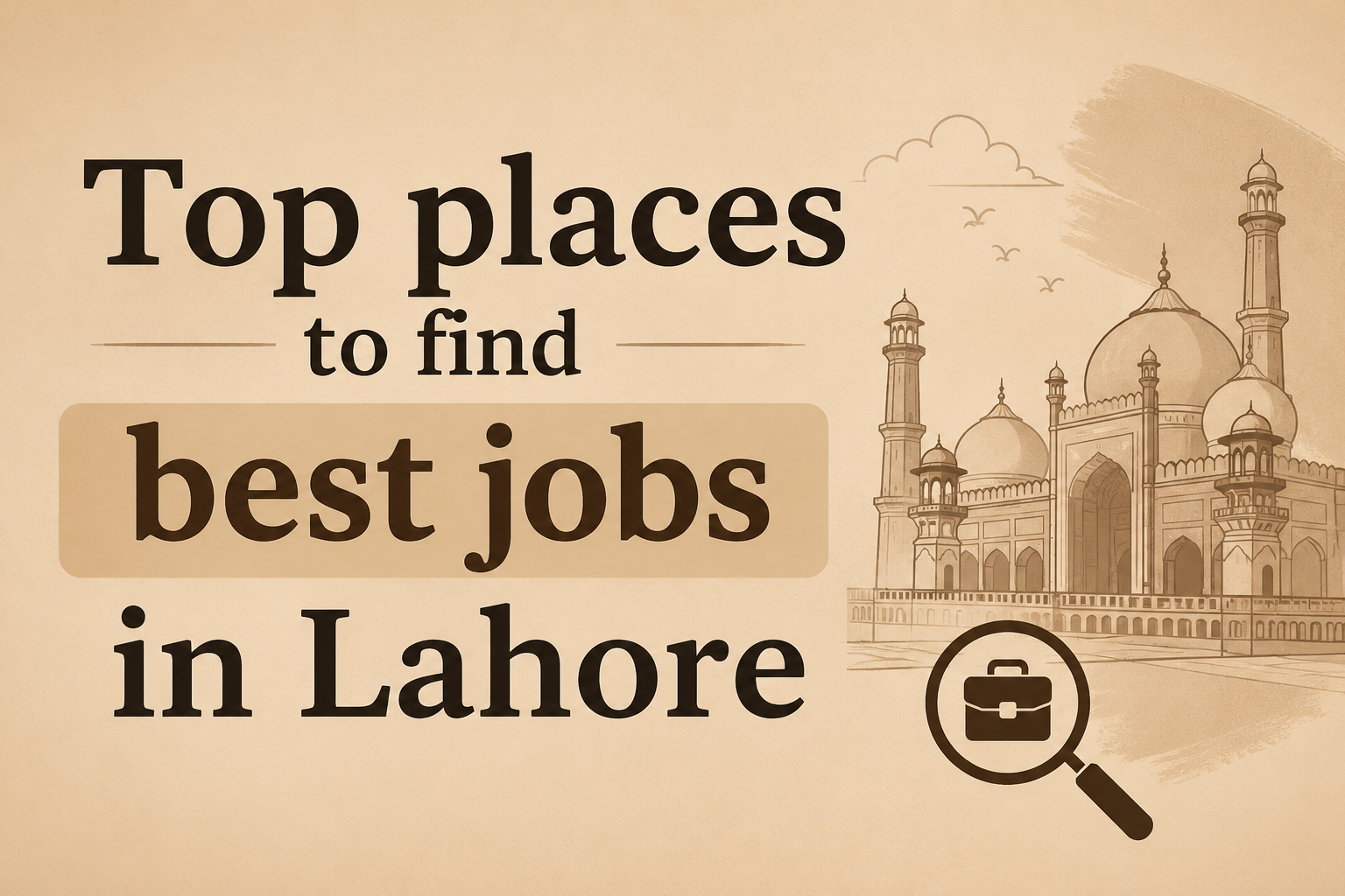 Top places to find best jobs in Lahore and start the career