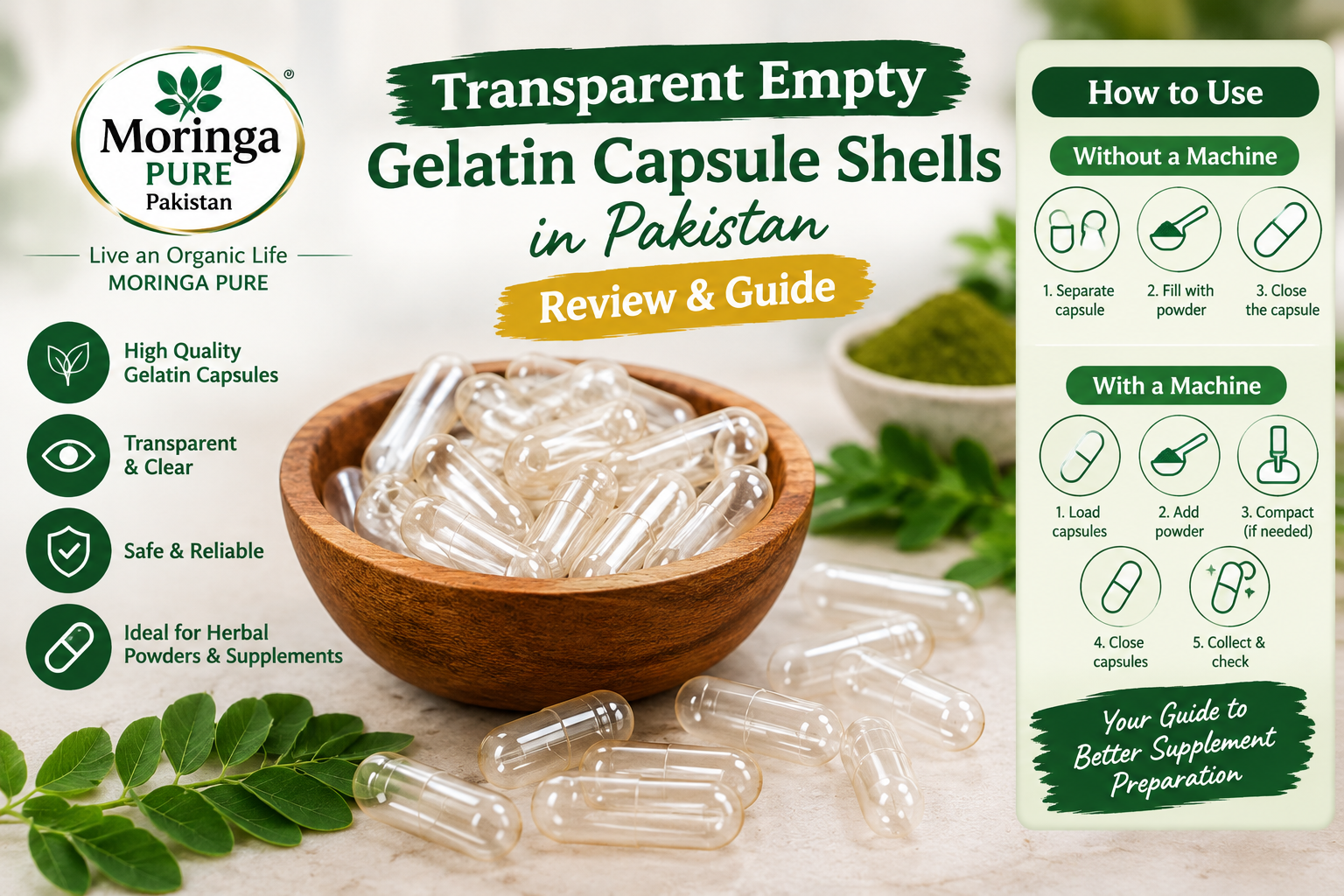 Transparent Empty Gelatin Capsule Shells in Pakistan Review & Guide