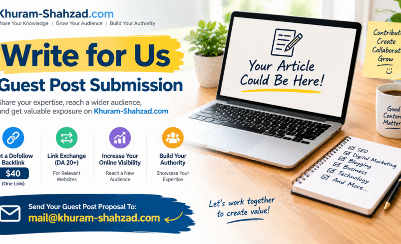 Write for Us – Submit a Guest Post to Khuram-Shahzad.com